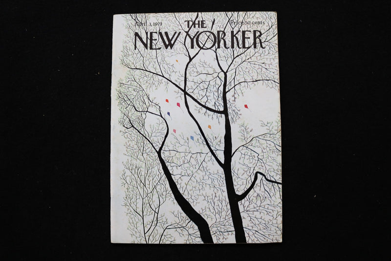 1971 APRIL 3 NEW YORKER MAGAZINE - GREAT ILLUSTRATED COVER - NY 2841