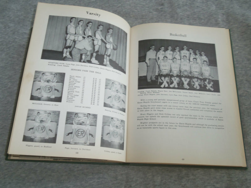 1950 EATONIAN EATON RAPIDS HIGH SCHOOL YEARBOOK - EATON RAPIDS, MI - YB 2572