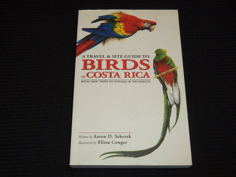 1996 BIRDS OF COSTA RICA SOFTCOVER BOOK BY TRAVEL & SITE GUIDE - KD 7756
