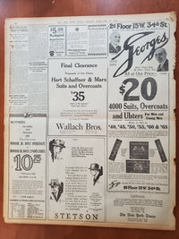 1921 FEBRUARY 18 NEW YORK TIMES - CARUSO IMPROVING; HAS A BETTER DAY - NT 8137