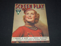 1936 DECEMBER SCREEN PLAY MAGAZINE - ANITA LOUISE COVER - E 12187