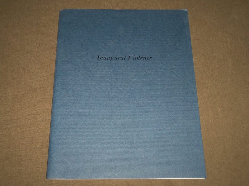 1991 INAUGURAL VIOLENCE BOOK BY JOHN MURPHY - SOFTCOVER - KD 4971