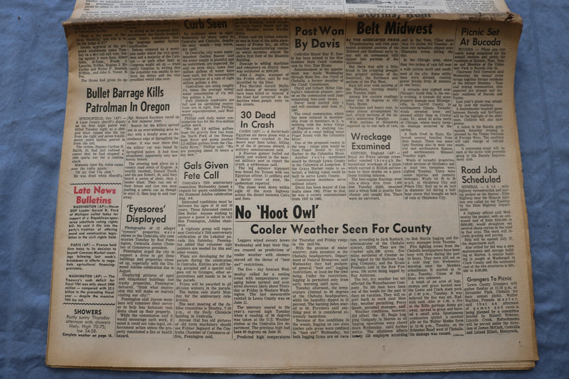1965 JULY 7 THE DAILY CHRONICLE NEWSPAPER - U.S. FORCES BOLSTERED IN VN- NP 8537