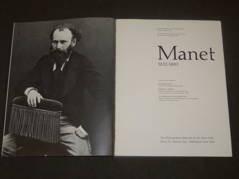 1983 MANET 1832-1883 SOFTCOVER BOOK - NICE COLOR PRINTS - KD 1350N