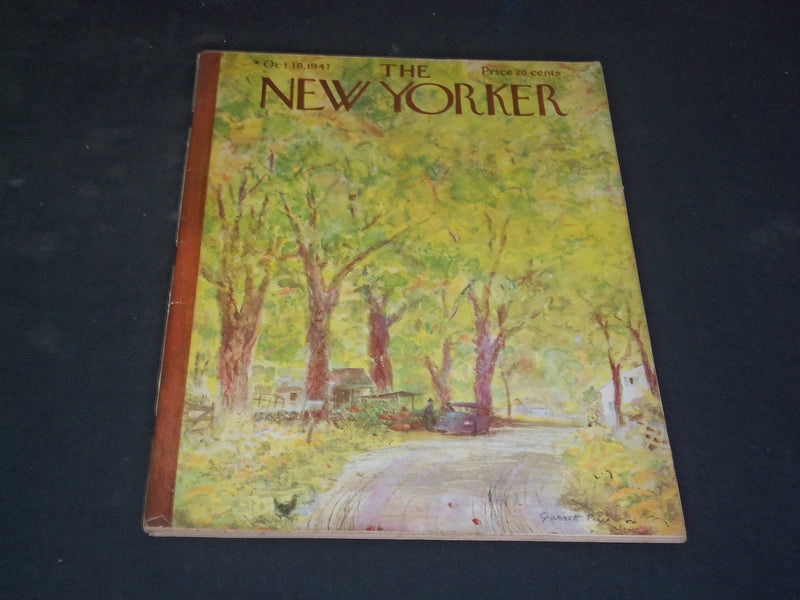 1947 OCTOBER 18 THE NEW YORKER MAGAZINE - ILLUSTRATED COVER - NY 285