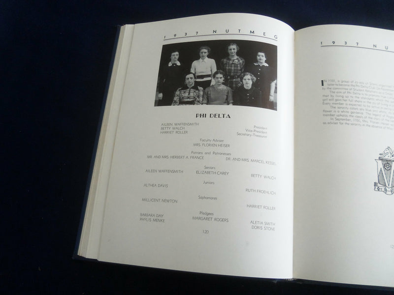 1937 THE NUTMEG CONNECTICUT STATE COLLEGE YEARBOOK - STORRS, CT - YB 2631