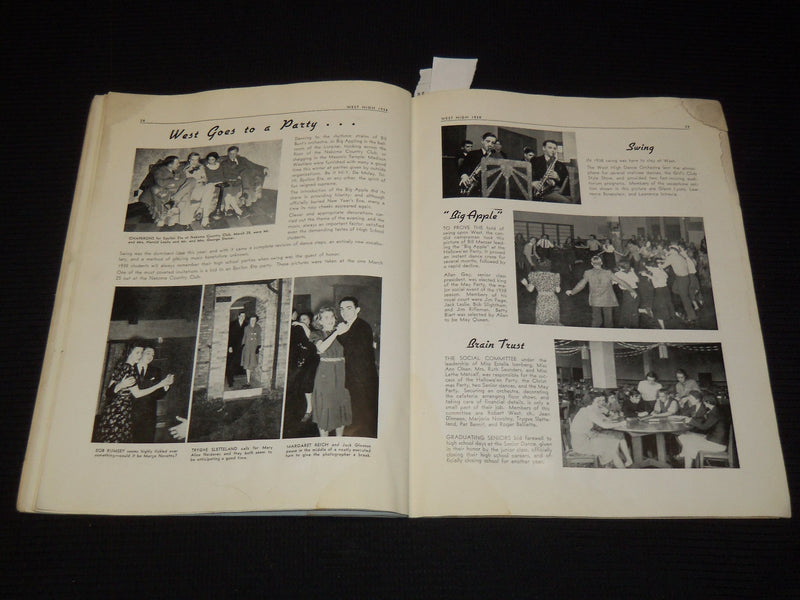 1938 WEST HIGH SCHOOL GRADUATION PROGRAM - WISCONSIN - LIFE AT WEST - K 1058