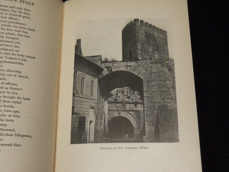 1907 BROWNING'S ITALY HARDCOVER BOOK BY HELEN ARCHIBALD CLARK - KD 9413