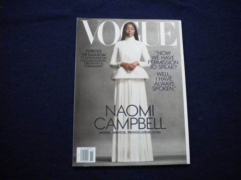 2020 NOVEMBER VOGUE MAGAZINE - NAOMI CAMPBELL COVER - B 676M