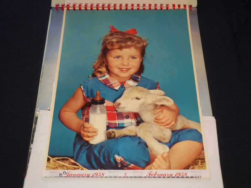 1958 BEAUX-ART HANGERS CALENDAR SALESMAN SAMPLE SHEETS BOOK - C 13
