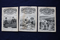 1869 APPLETONS' JOURNAL MAGAZINES - WINSLOW HOMER COVERS - LOT OF 3 - K 1751