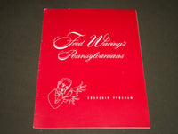 1953 FRED WARING'S PENNSYLVANIANS SOUVENIR PROGRAM - NICE PHOTOS - ST 4774