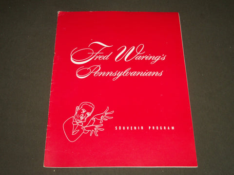 1953 FRED WARING'S PENNSYLVANIANS SOUVENIR PROGRAM - NICE PHOTOS - ST 4774
