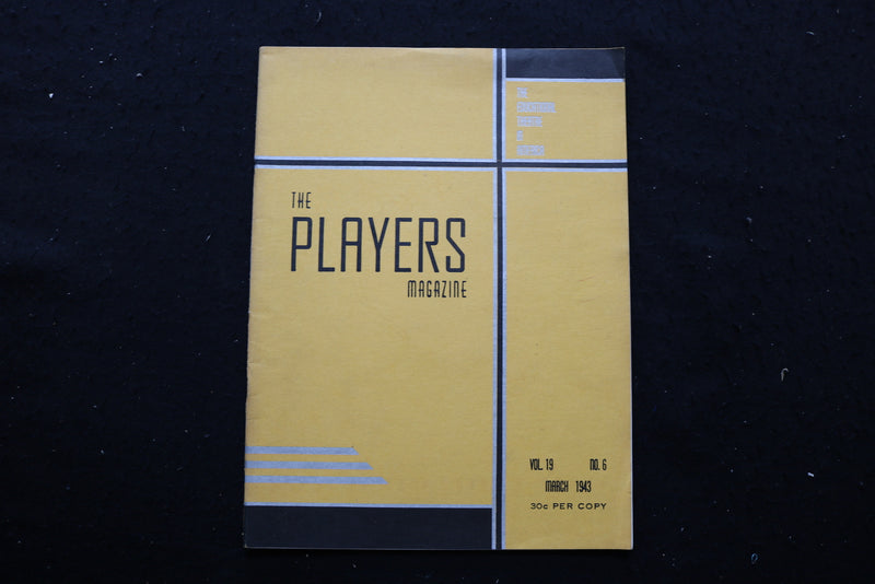 1943 MARCH THE PLAYERS MAGAZINE - SP 4187R