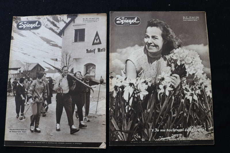 1955 DE SPIEGEL CHRISTELUK NATIONAAL MAGAZINE - LOT OF 18 - DUTCH - O 3706