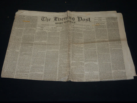 1865 MAY 30 THE EVENING POST NEWSPAPER - JEFF. DAVIS - SURRATT - NP 4956