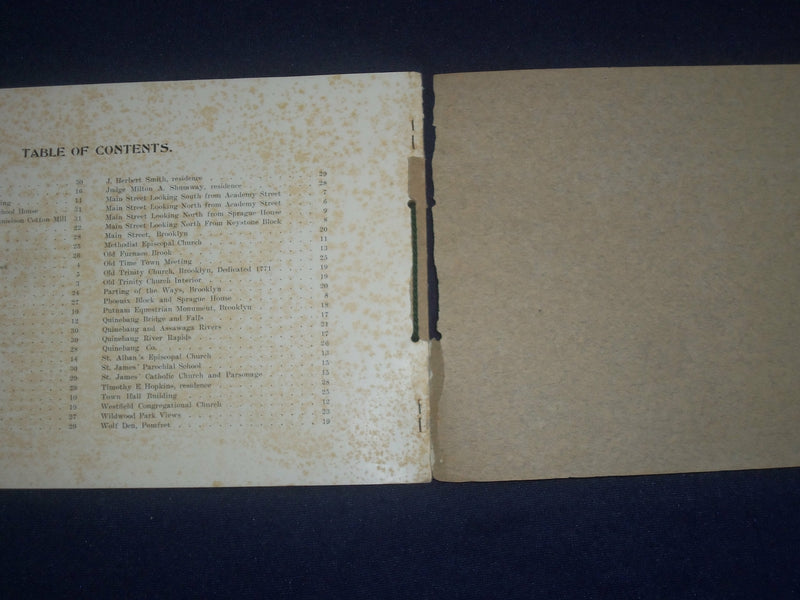 1908 SIXTY GLIMPSES OF DANIELSON AND VACINITY - CONNECTICUT - J 6419