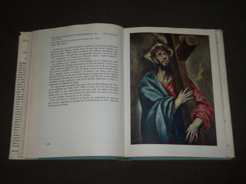 1959 TRESORS DE LA PEINTURE AU PRADO BOOK BY F. J. SANCHEZ CANTON - KD 4874