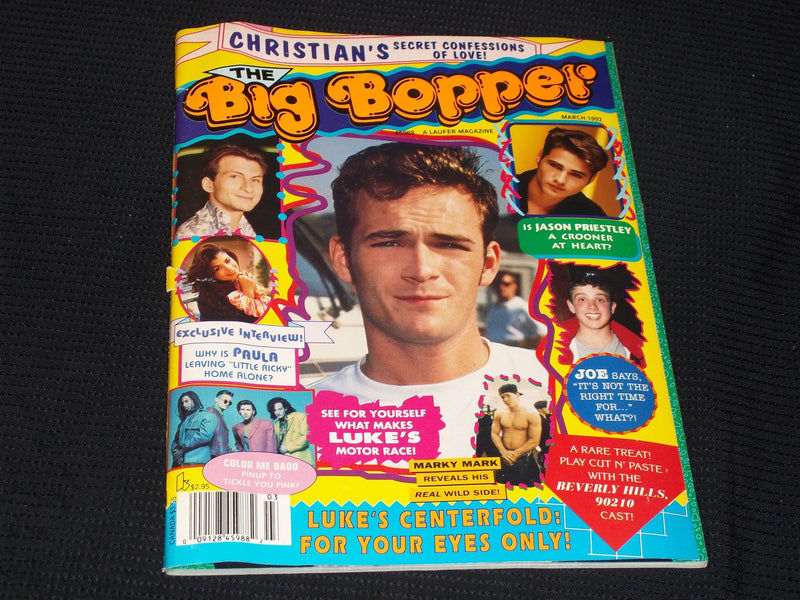 1992 MARCH THE BIG BOPPER MAGAZINE - LUKE PERRY FRONT COVER - E 13657