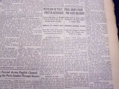 1936 OCT 13 NEW YORK TIMES - NUVOLARI OF ITALY FIRST IN AUTO RACE - NT 2117