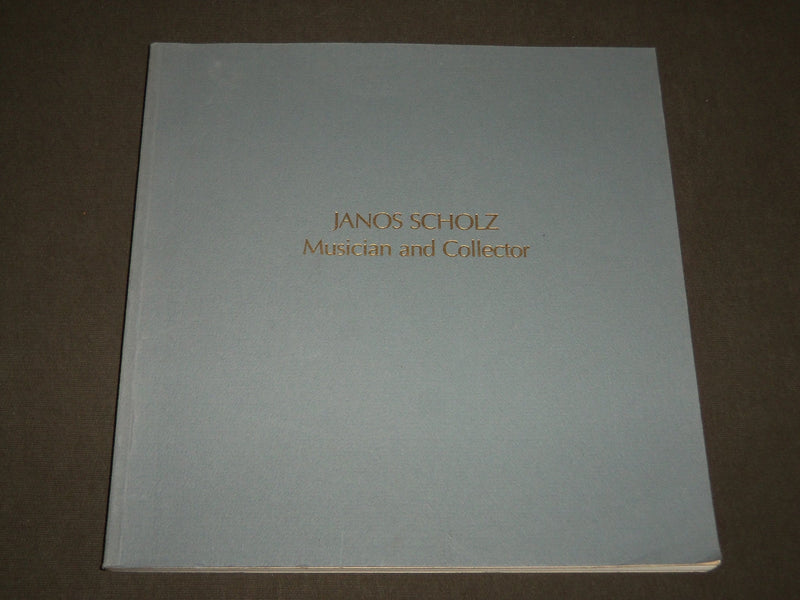1980 JANOS SCHOLZ MUSICIAN AND COLLECTOR CATALOG - NOTRE DAME - KD 4965