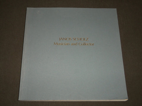 1980 JANOS SCHOLZ MUSICIAN AND COLLECTOR CATALOG - NOTRE DAME - KD 4965