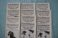 2008 GULF STREAM PARK HORSE RACING PROGRAMS - LOT OF 43 - VARIOUS DATES - O 3956