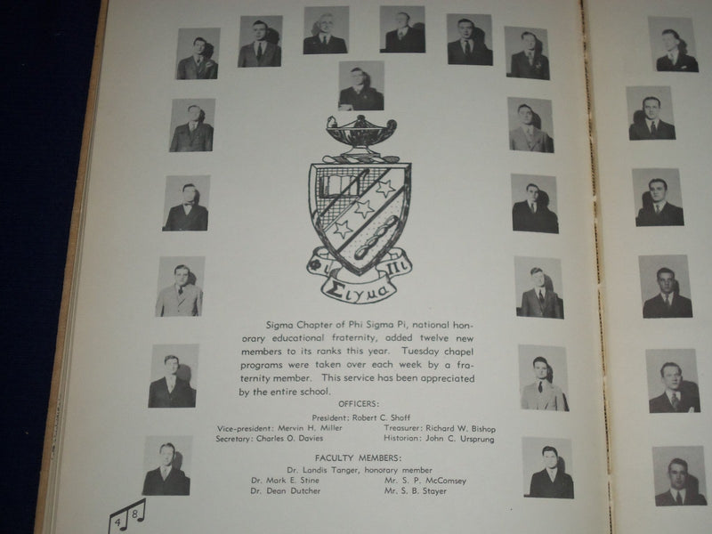 1937 TOUCHSTONE STATE TEACHERS COLLEGE YEARBOOK - MILLERSVILLE PA - YB 415
