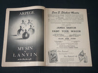 1950-1956 PLAYBILL PROGRAMS LOT OF 9 - ETHEL MERMAN - REX HARRISON - J 3892