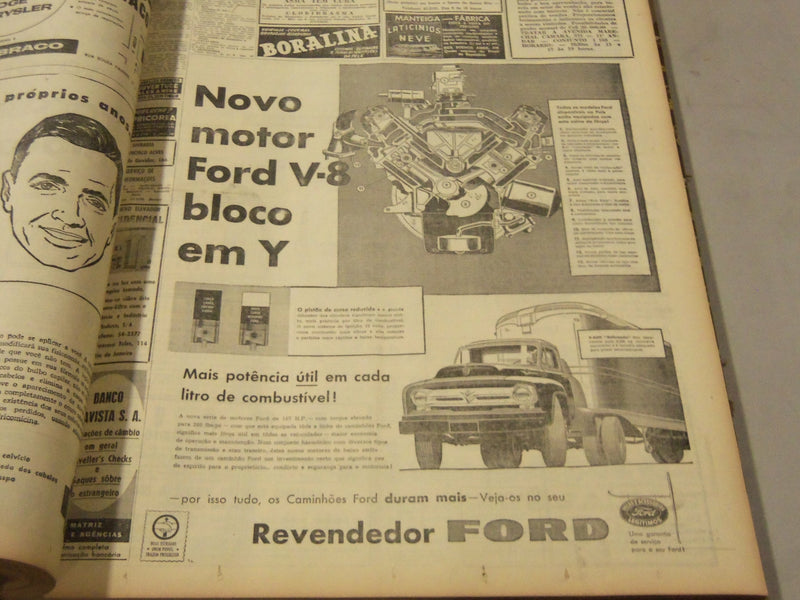 1957 MAY RIO DE JANEIRO DIARIO NEWSPAPER BOUND VOLUME - SPANISH - BV 57