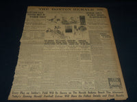 1911 NOVEMBER 25 THE BOSTON HERALD - HARVARD - YALE ELEVENS MEET TODAY - BH 192