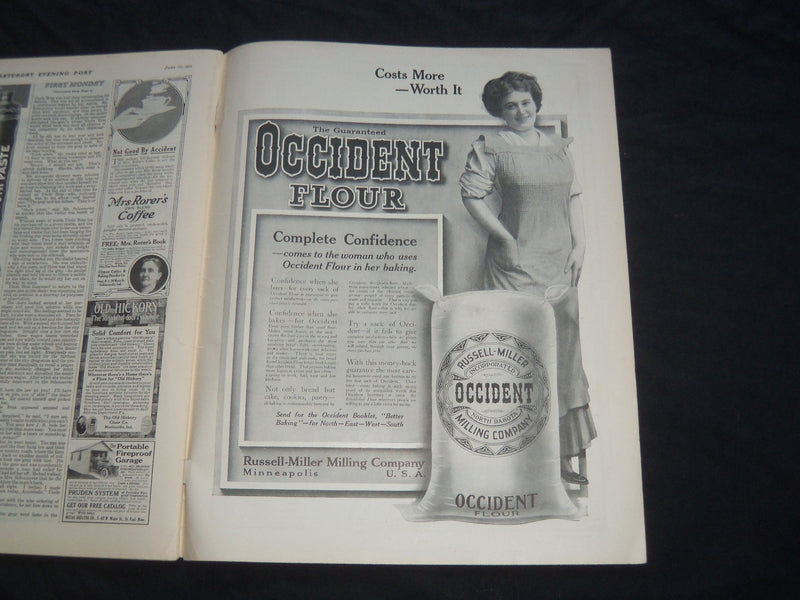 1911 JUNE 10 THE SATURDAY EVENING POST MAGAZINE - ILLUSTRATED COVER - SP 619