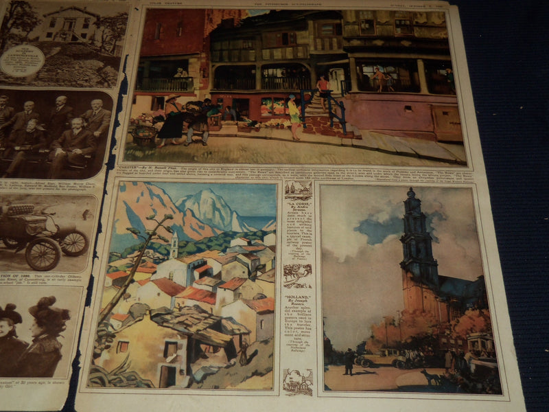 1930 OCTOBER 5 PITTSBURGH SUN TELEGRAPH GRAVURE - COLOR - EAST OF SUEZ - NT 9583