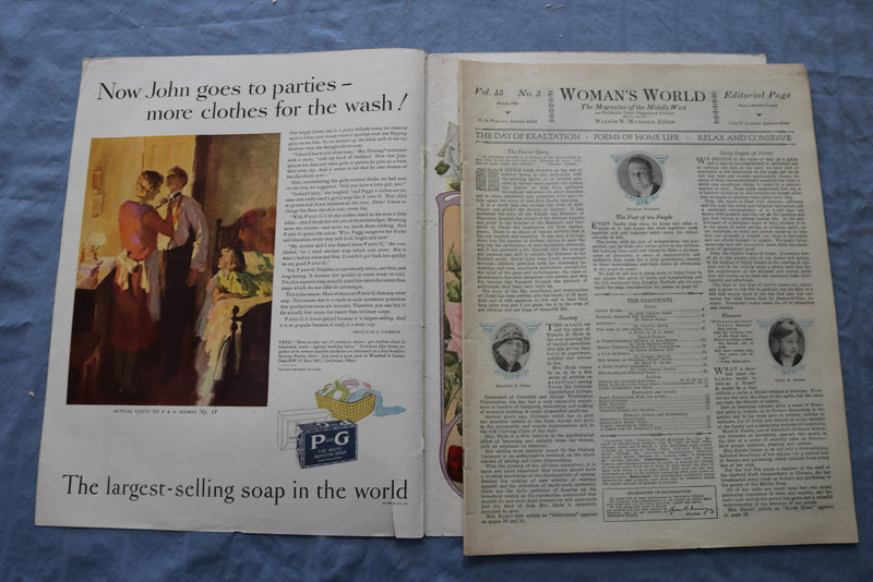 1929 MARCH WOMAN'S WORLD MAGAZINE - 