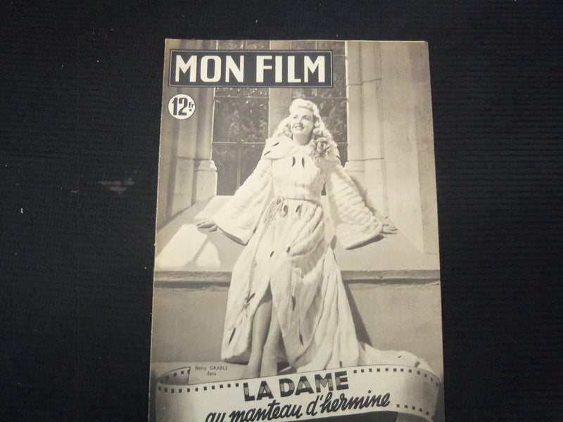 1950 MARCH 1 MON FILM FRENCH MAGAZINE - BETTY GRABLE COVER - E 26109
