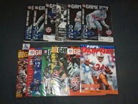 1993-1997 NFL GAMEDAY MAGAZINE - NY GIANTS -NY JETS -EAGLES - LOT OF 12- O 2440J