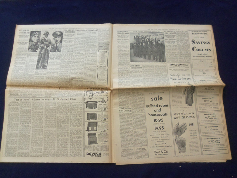 1941 DEC 20 NEW YORK TIMES - JAPANESE IN HONG KONG, BRITISH STILL FIGHT- NP 6485