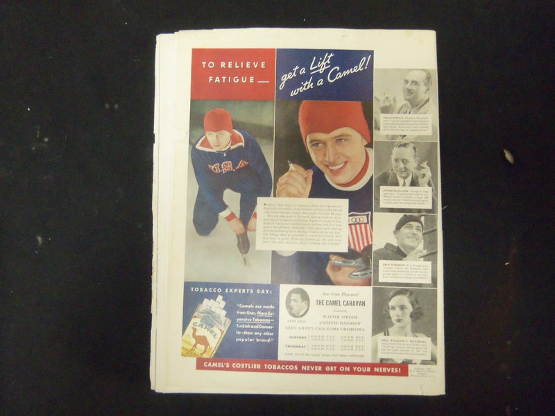 1935 FEB 16 COLLIER'S MAGAZINE - GREAT ILLUSTRATIONS, ARTICLES & ADS - ST 3619