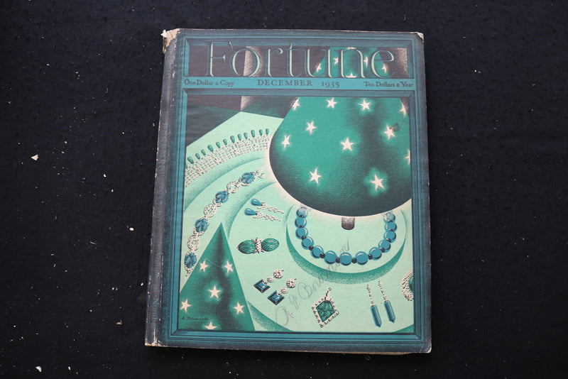 1935 DECEMBER FORTUNE MAGAZINE - GREAT COVER AND ADS - E 10785