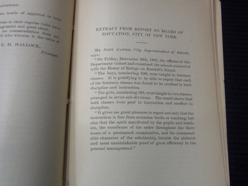 1881 NEW YORK REFORMATION OF JUVENILE DELINQUENTS 57TH ANNUAL REPORT - K 3101
