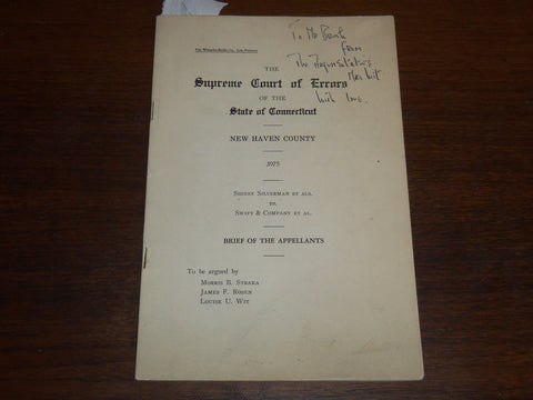 1949 NEW HAVEN COUNTY SUPREME COURT OF ERRORS BULLETIN - K 1091