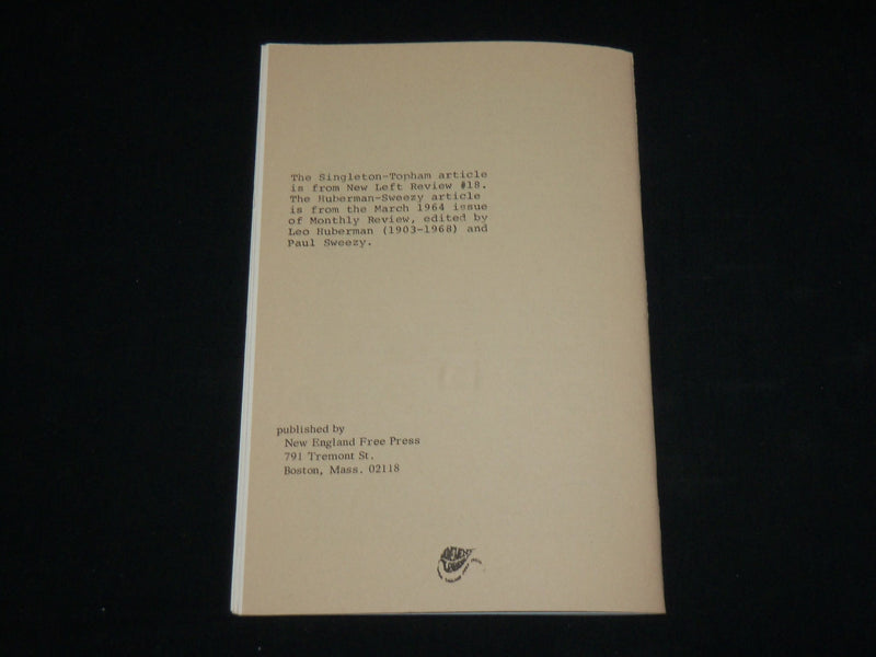 1960'S TWO ARTICLES ON YUGOSLAVIA BOOK - FRED SINGLETON & TONY TOPHAM - J 6539