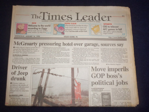 1998 JAN 14 WILKES-BARRE TIMES LEADER - PATRICK JUDGE IMPERILS JOBS - NP 8210