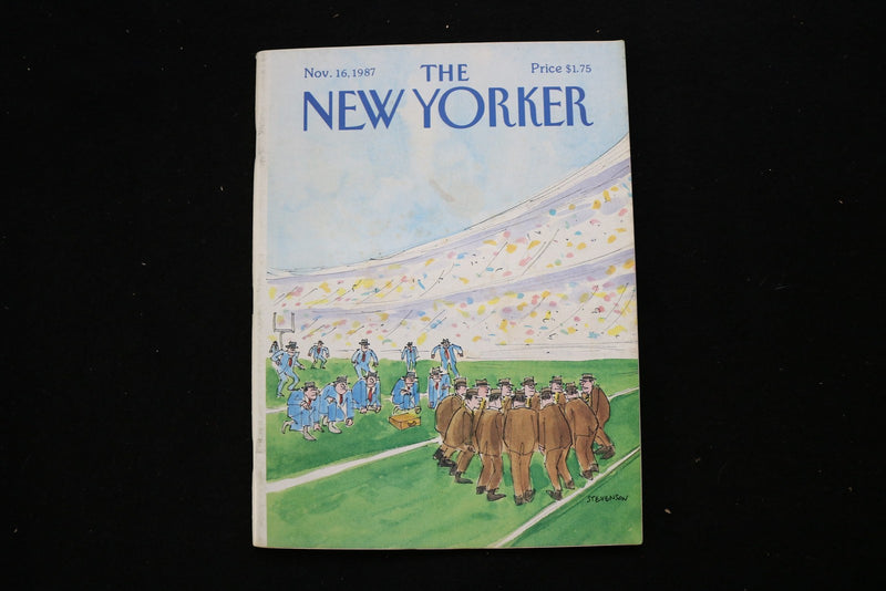 1987 NOVEMBER 16 NEW YORKER MAGAZINE - GREAT ILLUSTRATED COVER - NY 3295