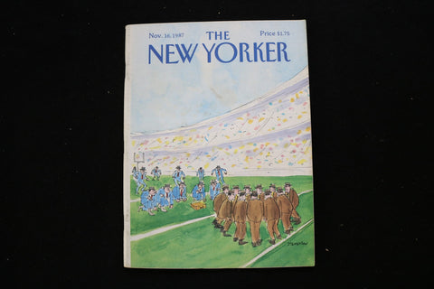 1987 NOVEMBER 16 NEW YORKER MAGAZINE - GREAT ILLUSTRATED COVER - NY 3295