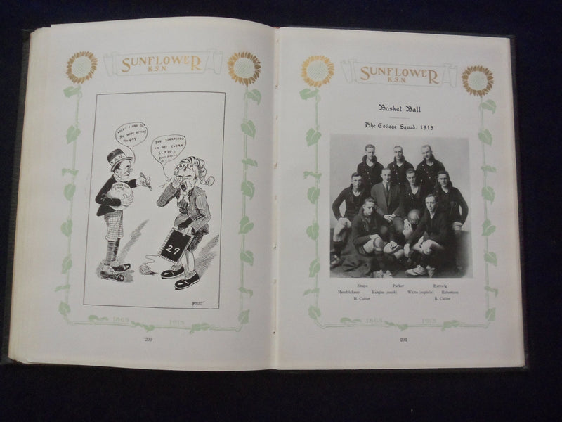 1915 THE SUNFLOWER KANSAS STATE NORMAL SCHOOL YEARBOOK - EMPORIA, KS - YB 3117
