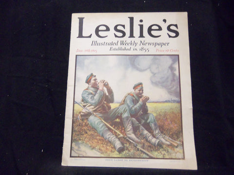 1915 DECEMBER 30 LESLIE'S WEEKLY MAGAZINE - FROM LABOR TO REFRESHMENT - ST 1355