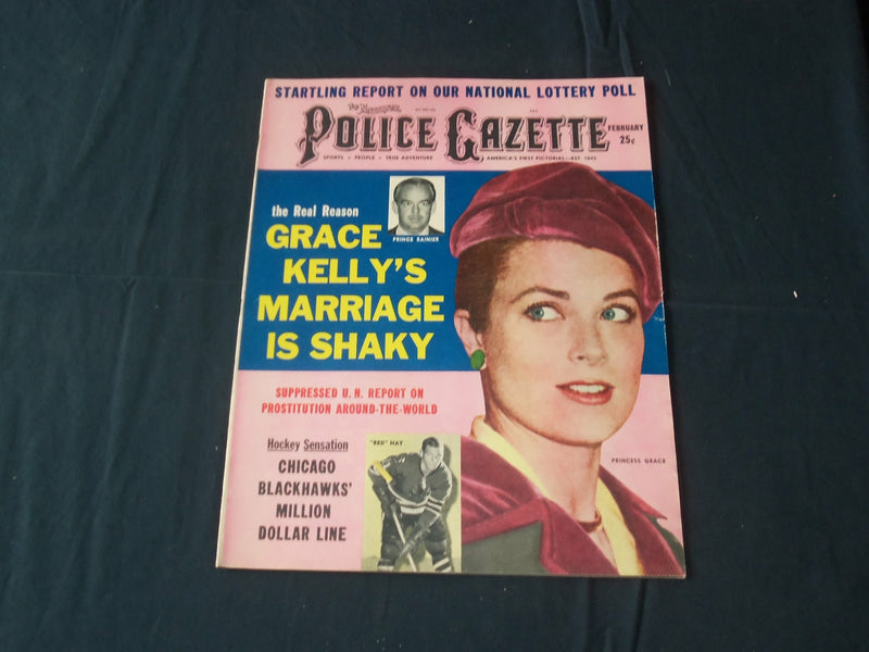 1961 FEBRUARY THE NATIONAL POLICE GAZETTE MAGAZINE - PRINCES GRACE - B 5704