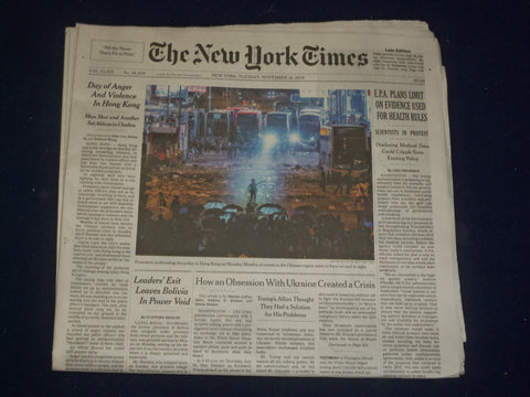 2019 NOVEMBER 12 NEW YORK TIMES - HOW AN OBSESSION WITH UKRAINE CREATED A CRISIS
