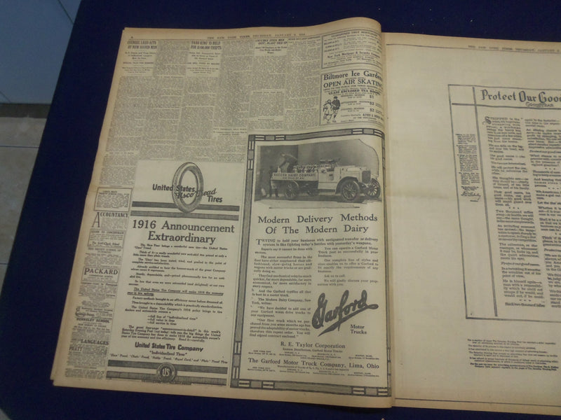 1916 JANUARY 6 NEW YORK TIMES - SECOND AMERICAN LOST ON THE PERSIA - NT 9053